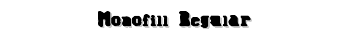Monofill Regular font